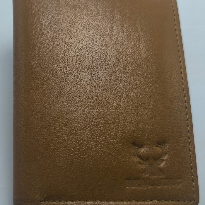 Man Wallet Camel Leather