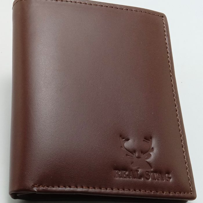 Man Wallet Mustard Brown Leather